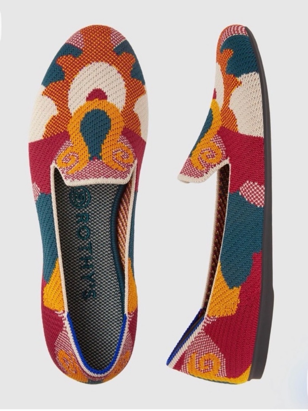 NEW: Rothy’s Moroccan print Amber loafer flats size 5.5 RARE retired print